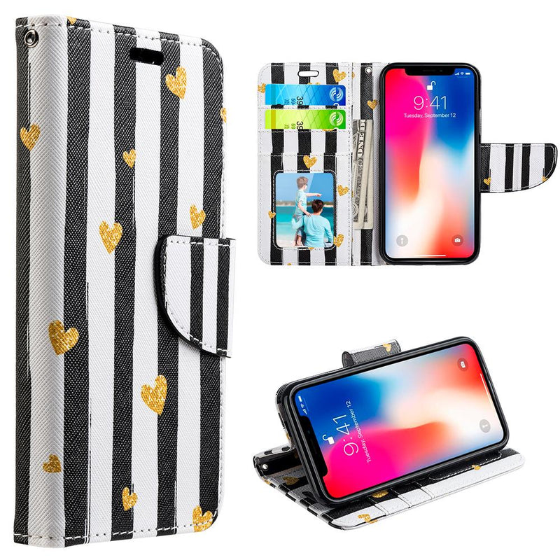 THE TRNDY LEATHER FLIP WALLET CASE FOR IPHONE XS MAX