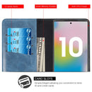 SAMSUNG GALAXY NOTE 10 LUXURY MAGNETIC FLIP LEATHER WALLET CASE W/ TRIO CARD