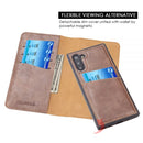 SAMSUNG GALAXY NOTE 10 LUXURY MAGNETIC FLIP LEATHER WALLET CASE W/ TRIO CARD