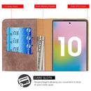SAMSUNG GALAXY NOTE 10 LUXURY MAGNETIC FLIP LEATHER WALLET CASE W/ TRIO CARD
