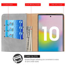 SAMSUNG GALAXY NOTE 10 LUXURY MAGNETIC FLIP LEATHER WALLET CASE W/ TRIO CARD