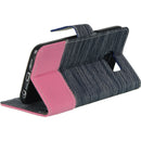 SAMSUNG GALAXY S6 WALLET POUCH JEANS PINK