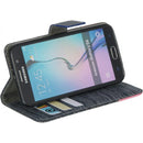 SAMSUNG GALAXY S6 WALLET POUCH JEANS PINK