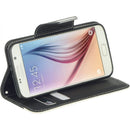 SAMSUNG GALAXY S6 PRINCESA WRISTLET POUCH BLACK + WHITE