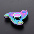 RAINBOW METAL TRI-SPINNER HIGH SPEED STRESS REDUCER ADHD ANXIETY RELIEF TOYS