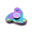 RAINBOW METAL TRI-SPINNER HIGH SPEED STRESS REDUCER ADHD ANXIETY RELIEF TOYS