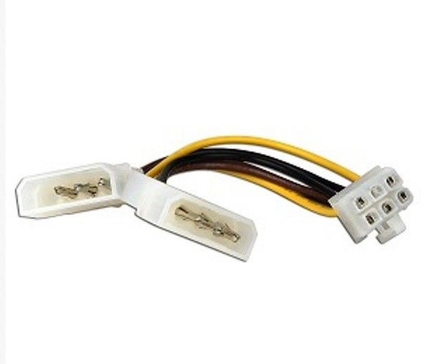 SimplyASP Tech 3.5" 6-Pin PCI Express (PCIe) Power Adapter Cable
