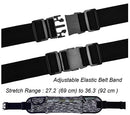 Adjustable Running Waist Pack w/ 3 Pockets, Water Resistant fits All Smartphones