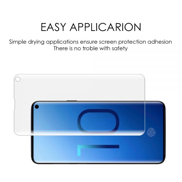 SAMSUNG GALAXY S10 PREMIUM FULL COVERAGE CURVED PET SCREEN PROTECTOR CLEAR
