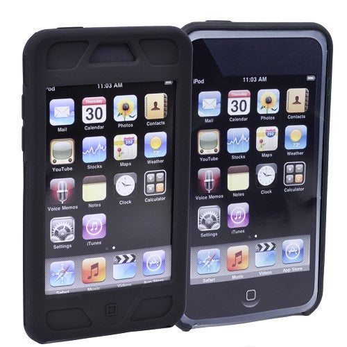 iPod Touch 2nd/3rd Gen Hybrid Kickstand Case & Silicone Skin for w/Sport Armband, Screen Protector - SimplyASP Tech