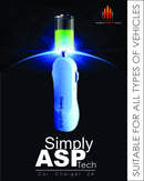 SimplyASP Tech Car charger Designed for ALL Devices (12W Dual USB) - White - SimplyASP Tech