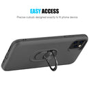 RUBBERIZED ANTI SLIPPERY CASE WITH METAL ROTATABLE RINGSTAND for IPHONE 11 PRO