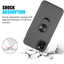 RUBBERIZED ANTI SLIPPERY CASE WITH METAL ROTATABLE RINGSTAND for IPHONE 11 PRO