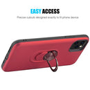 RUBBERIZED ANTI SLIPPERY CASE WITH METAL ROTATABLE RINGSTAND for IPHONE 11 PRO