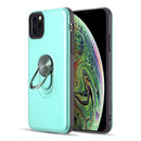 RUBBERIZED ANTI SLIPPERY CASE WITH METAL ROTATABLE RINGSTAND for IPHONE 11 PRO