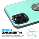 RUBBERIZED ANTI SLIPPERY CASE WITH METAL ROTATABLE RINGSTAND for IPHONE 11 PRO