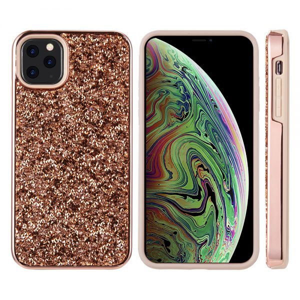 DIAMOND PLATINUM COLLECTION  BUMPER CASE ELECTROPLATED FRAME IPHONE 11 PRO