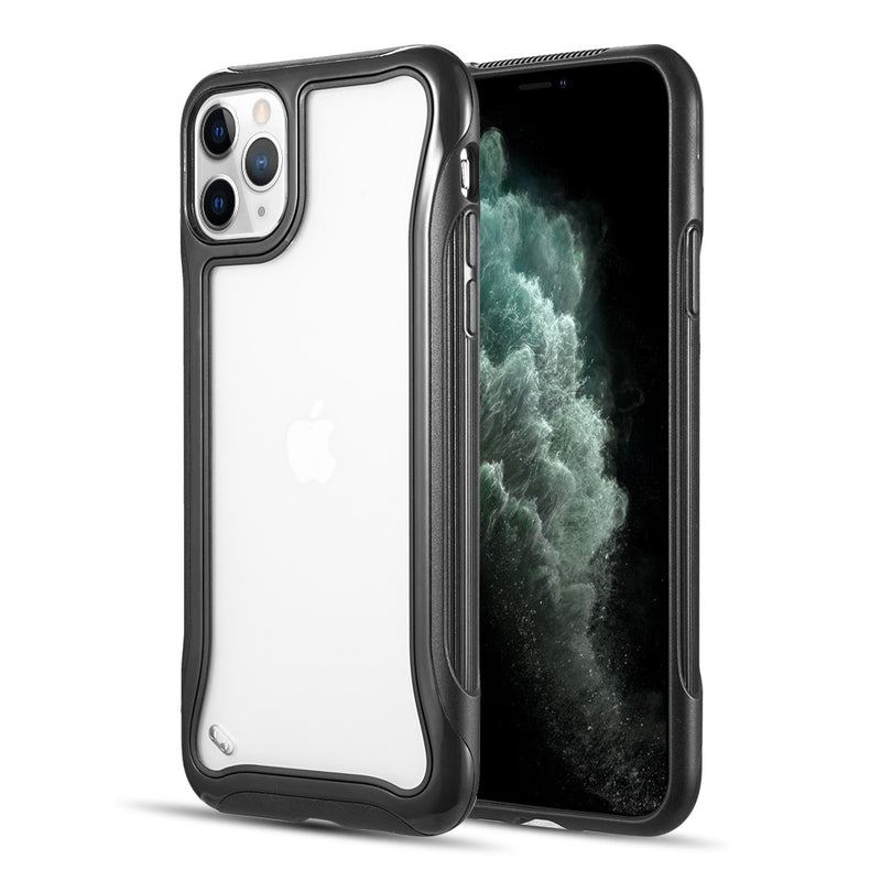 AIR ARMOR TRANSPARENT FUSON CASE DROP PROOF PROTECTION FOR IPHONE 11 PRO MAX - BLACK