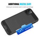 HYBRID CARD TO GO CASE BLACK  W/ SILK BACK PLATE FOR IPHONE 11 PRO - BLACK