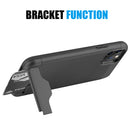 for IPHONE 11 PRO LUXMO KARDCASE 2in1 WALLET CASE W/ SILK BACK PLATE KICKSTAND