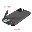 for IPHONE 11 PRO LUXMO KARDCASE 2in1 WALLET CASE W/ SILK BACK PLATE KICKSTAND