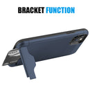 for IPHONE 11 PRO LUXMO KARDCASE 2in1 WALLET CASE W/ SILK BACK PLATE KICKSTAND