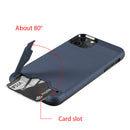 for IPHONE 11 PRO LUXMO KARDCASE 2in1 WALLET CASE W/ SILK BACK PLATE KICKSTAND
