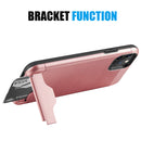 for IPHONE 11 PRO LUXMO KARDCASE 2in1 WALLET CASE W/ SILK BACK PLATE KICKSTAND