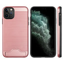 for IPHONE 11 PRO LUXMO KARDCASE 2in1 WALLET CASE W/ SILK BACK PLATE KICKSTAND