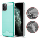 for IPHONE 11 PRO LUXMO KARDCASE 2in1 WALLET CASE W/ SILK BACK PLATE KICKSTAND
