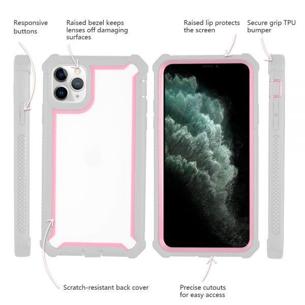 THE VISPRO DUAL TONE TOUGH HYBRID CASE FOR IPHONE 11 PRO