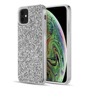 IPHONE 12 MINI DIAMOND PLATINUM BUMPER CASE ELECTROPLATED FRAME BLACK