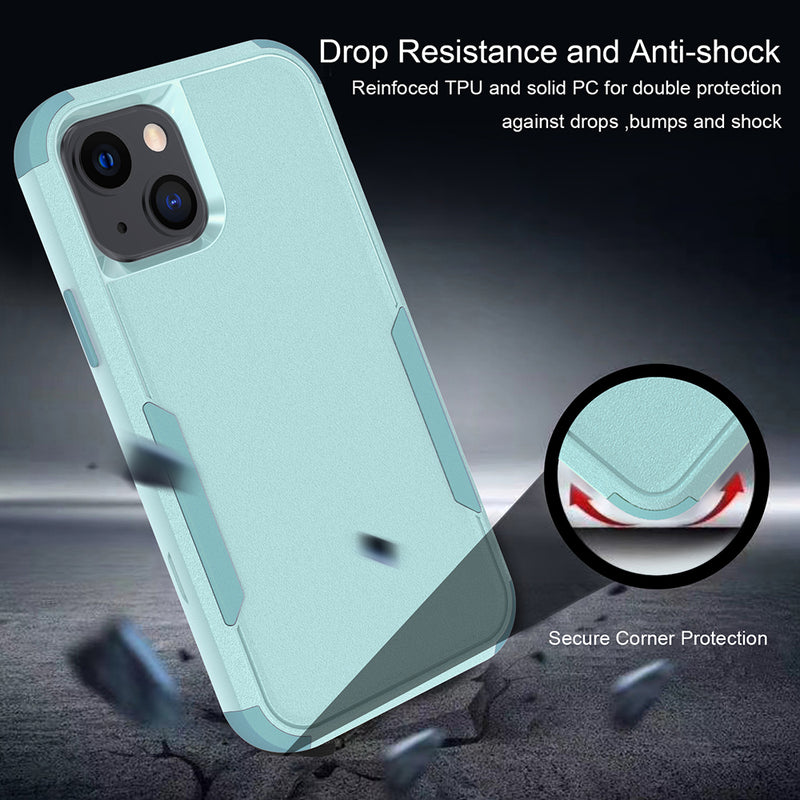 TWO TONE PC + TPU HYBRID PROTECTIVE CASE WITH SHOCKPROOF CORNERS FOR IPHONE 13