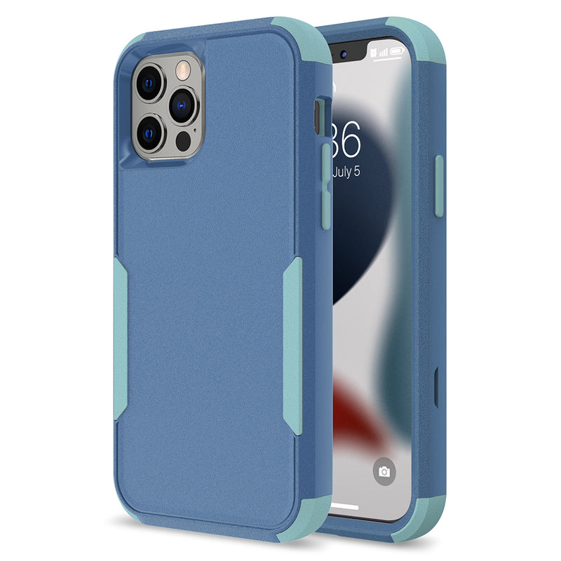 TWO TONE PC + TPU HYBRID PROTECTIVE CASE SHOCKPROOF CORNERS FOR IPHONE 13 PRO