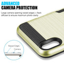 IPHONE XR CARD TO GO HYBRID CASE WITH BLACK TPU AND SILK BACK PLATE