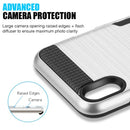 IPHONE XR CARD TO GO HYBRID CASE WITH BLACK TPU AND SILK BACK PLATE