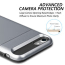 FOR IPHONE 7 CARD TO GO SLIDER HYBRID TPU + PC BACK PLATE GREY