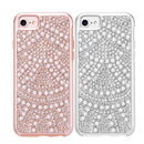 IPHONE 7 DIAMOND PEARL PLATINUM COLLECTION HYBRID BUMPER CASE - PINK