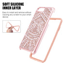 IPHONE 7 DIAMOND PEARL PLATINUM COLLECTION HYBRID BUMPER CASE - PINK