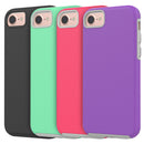 FOR IPHONE 7 EZPRESS ANTI-SLIP HYBRID CASE - BLACK