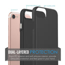 FOR IPHONE 7 EZPRESS ANTI-SLIP HYBRID CASE - BLACK