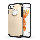 FOR IPHONE 7 INVISIBLE RING HYBRID PC + TPU COVER CASE - ROSE GOLD