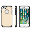 FOR IPHONE 7 INVISIBLE RING HYBRID PC + TPU COVER CASE - ROSE GOLD