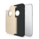 FOR IPHONE 7 INVISIBLE RING HYBRID PC + TPU COVER CASE - ROSE GOLD