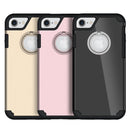 FOR IPHONE 7 INVISIBLE RING HYBRID PC + TPU COVER CASE - ROSE GOLD