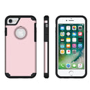 FOR IPHONE 7 INVISIBLE RING HYBRID PC + TPU COVER CASE - ROSE GOLD