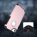 FOR IPHONE 7 INVISIBLE RING HYBRID PC + TPU COVER CASE - ROSE GOLD