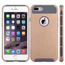 FOR IPHONE 7 PLUS GLOSSIMER UV COATING HYBRID CASE - GOLD
