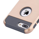 FOR IPHONE 7 PLUS GLOSSIMER UV COATING HYBRID CASE - GOLD