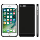 FOR IPHONE 7 PLUS CARBON GRADE HYBRID CASE WITH BLACK FRAME